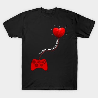 Gamer controller valentines day T-Shirt